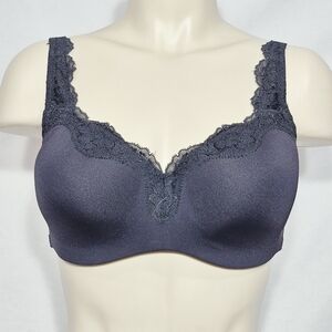 34D Le Mystere Rouge 965 Dream Tisha Lace‎ Full-Busted Underwire Bra Black